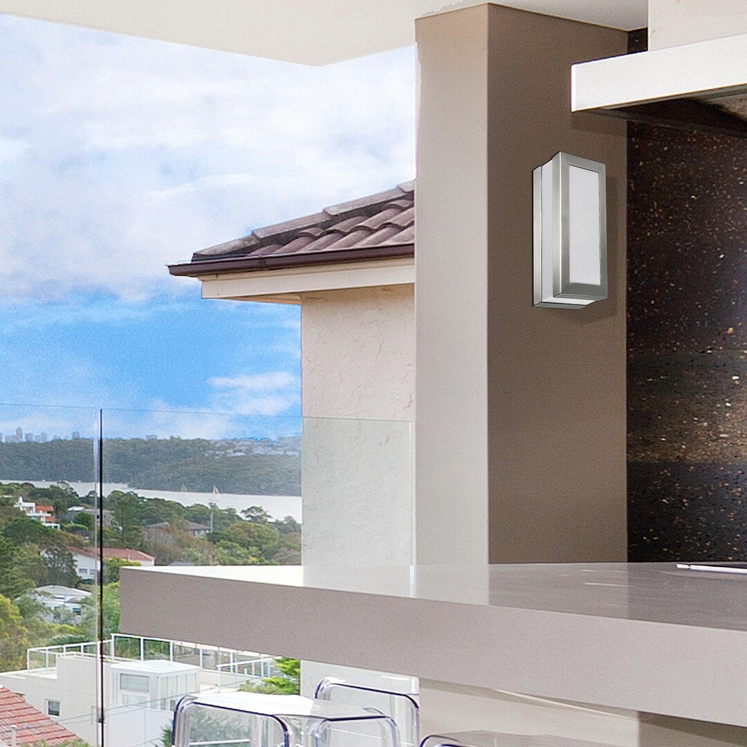 Aplica exterior Rabalux Stuttgart E27    metal satin chrome stil modern 230V, 50Hz IP44 8170 [2]