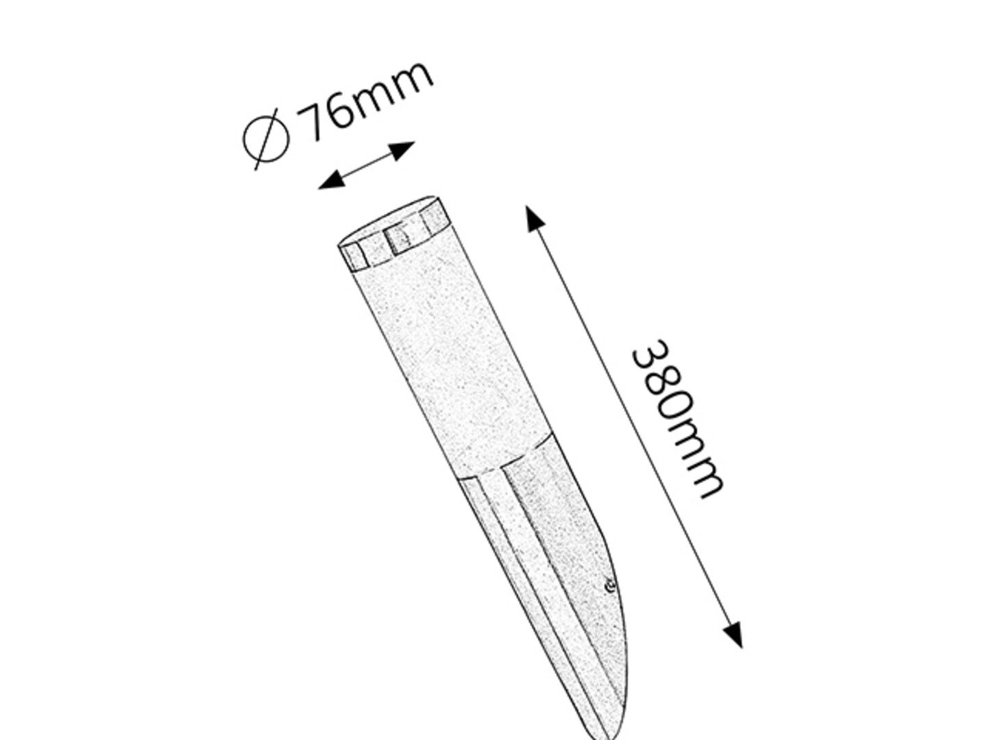 Aplica exterior Rabalux Inox torch E27    metal satin chrome stil modern 230V, 50Hz IP44 8261 [1]
