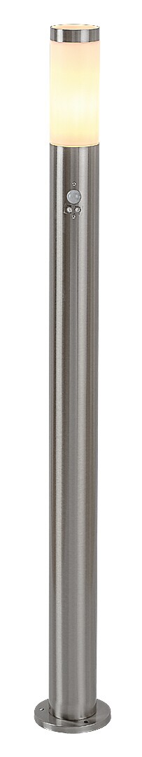 ILUMINAT - Stalp exterior cu senzor Rabalux Inox torch E27    metal satin chrome stil modern 230V, 50Hz IP44 8268