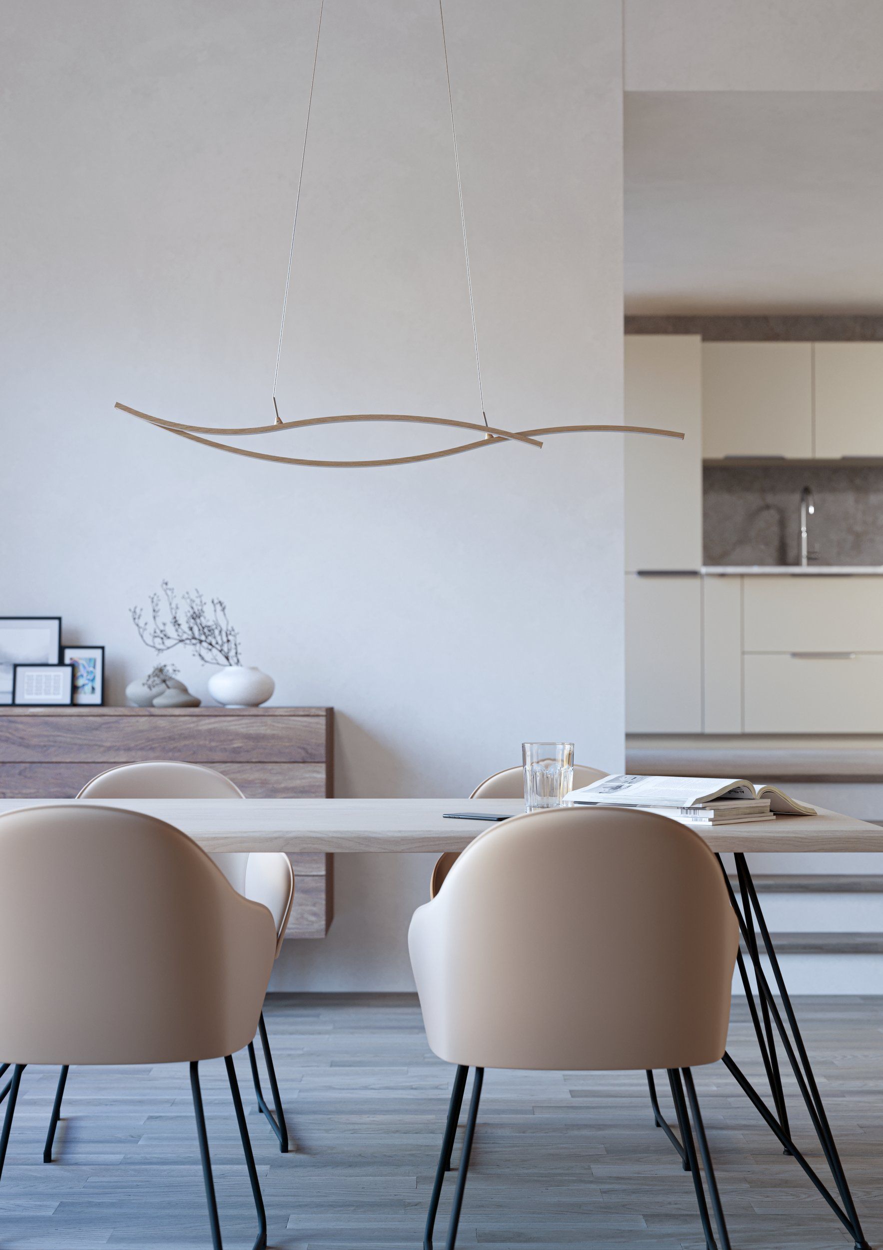 Lustra EGLO Grisolia 901212 LED 20W 4000K 2500lm 220-240V,50/60Hz L 1150mm x l 70mm x H 1200mm plastic/otel maro plastic alb IP20 [3]