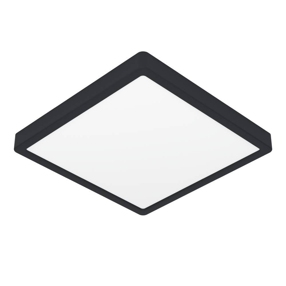 ILUMINAT - Plafoniera EGLO Fueva 6 901331 LED 13W 2700K, 4000K, 6500K 2100lm 220-240V,50/60Hz L 290mm x l 290mm x H 25mm plastic negru plastic alb IP44