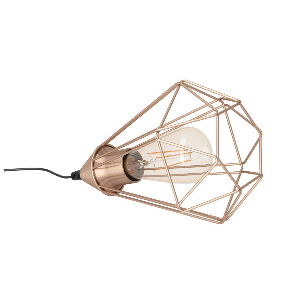 Veioze - Veioza EGLO Tarbes 94197 E27 1X60W 220-240V,50/60Hz H 265mm x Ø175mm otel negru otel alama IP20