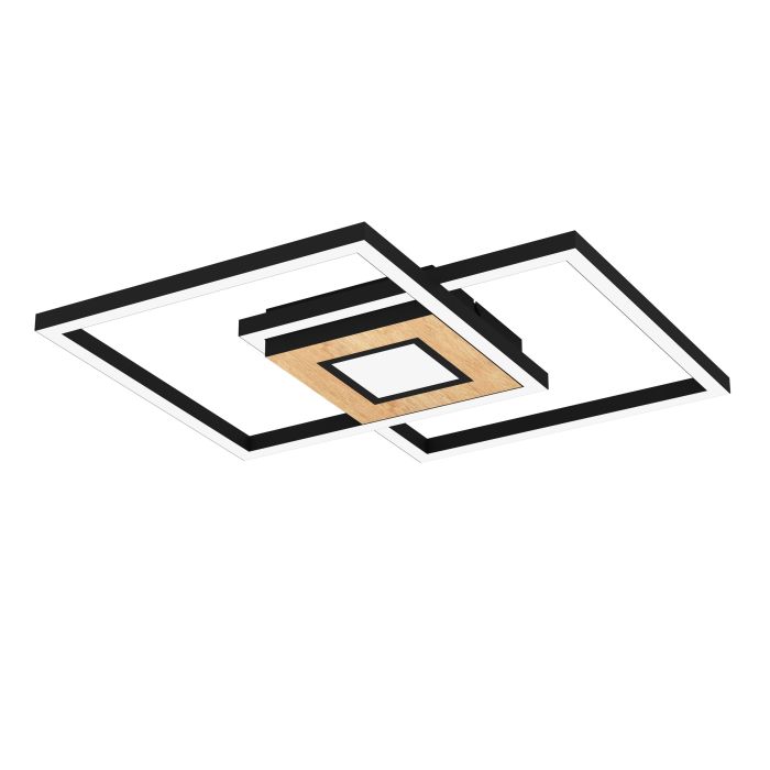 Plafoniera EGLO Marinello 901742 LED;LED 2X17W;4,2W 2700-6500K 4580;580lm 220-240V,50/60Hz L 485mm x l 485mm x H 55mm aluminiu/otel/lemn negru/maro plastic alb IP20 [2]