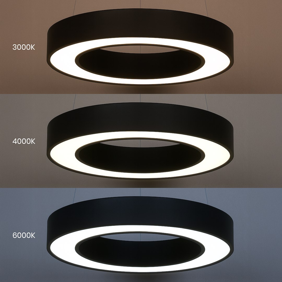 Pendul Milagro Union  40W "3000K:1760lm 
4000K:1956lm
6000K:1863lm" variabilă 3000K / 4000K / 6000K 230V/50Hz Black Metal & Plastic IP20 [4]