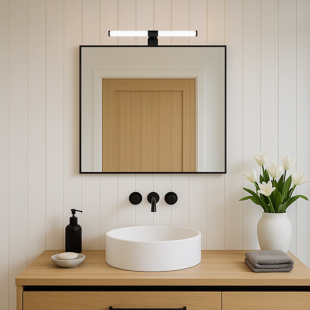 Aplica Milagro Apa   LED 6W 500lm 3000K 230V Black plastic IP44 [1]