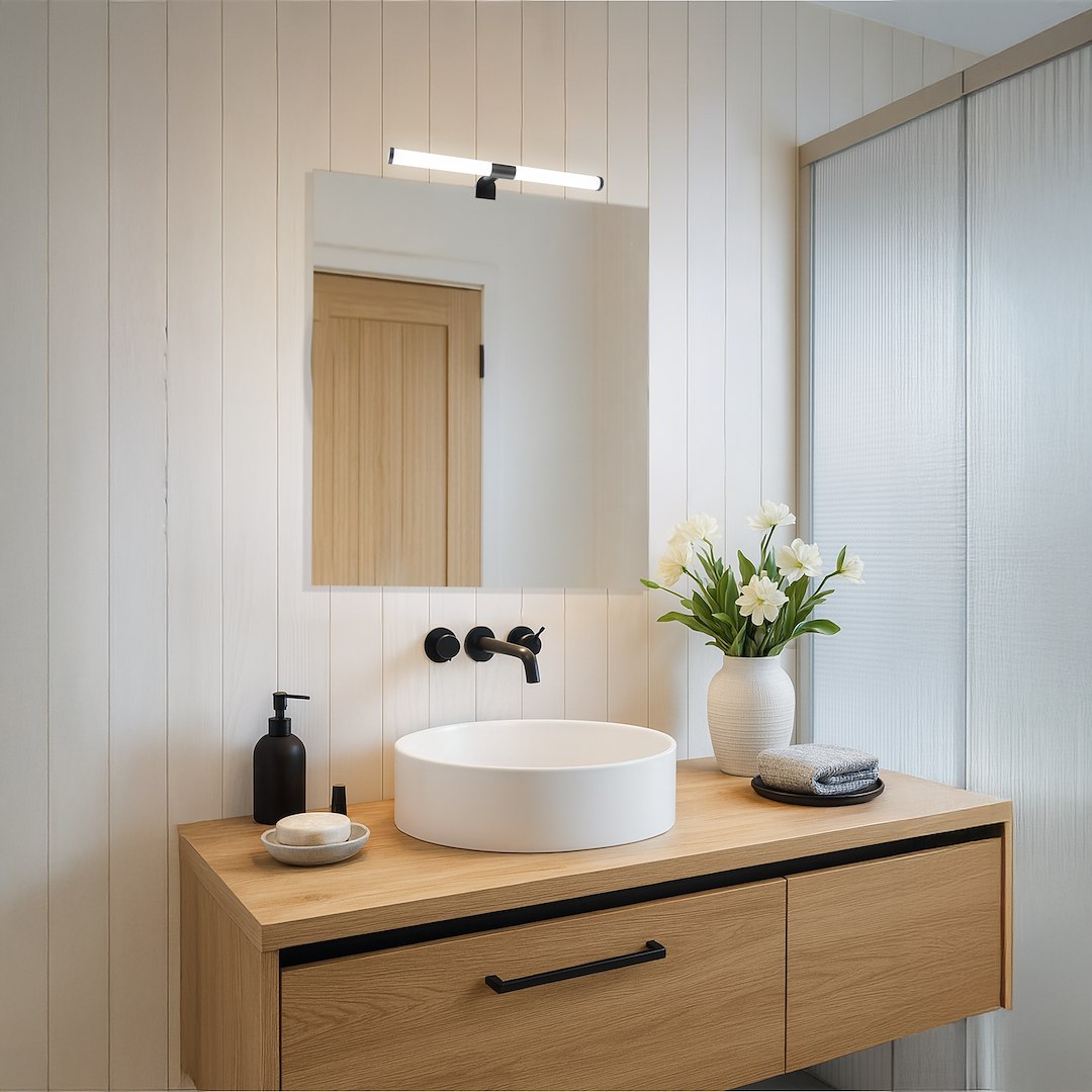 Aplica Milagro Apa   LED 6W 500lm 3000K 230V Black plastic IP44 [2]