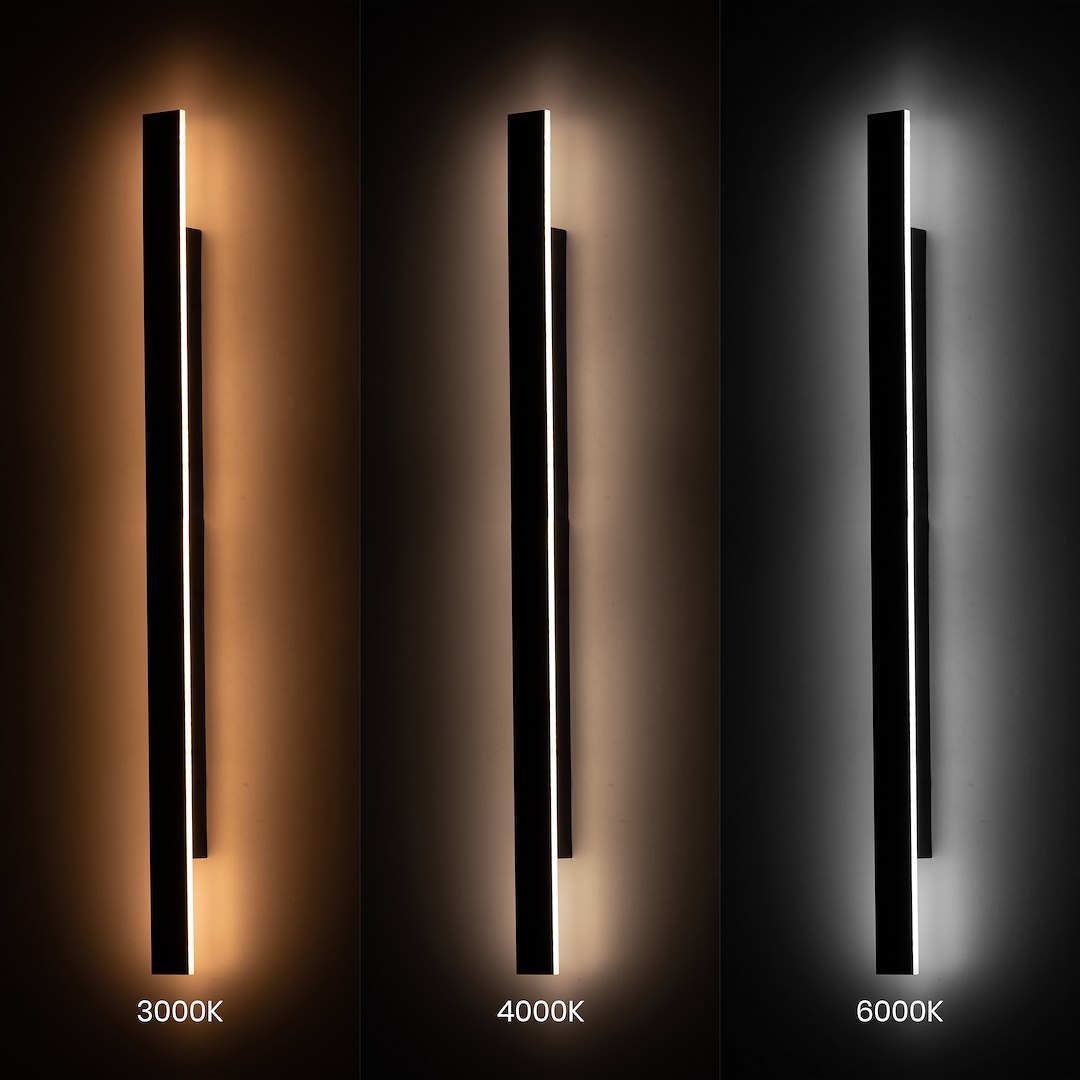 Aplica Milagro Wow II  20W 2400 lm variabilă 3000K / 4000K / 6000K 230V/50Hz Black Metal & Acril IP54 [5]