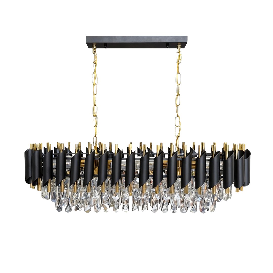Candelabru Milagro Cristal  10xE14 max 10W    230V/50Hz Black & Gold Metal & Cristal IP20 [7]