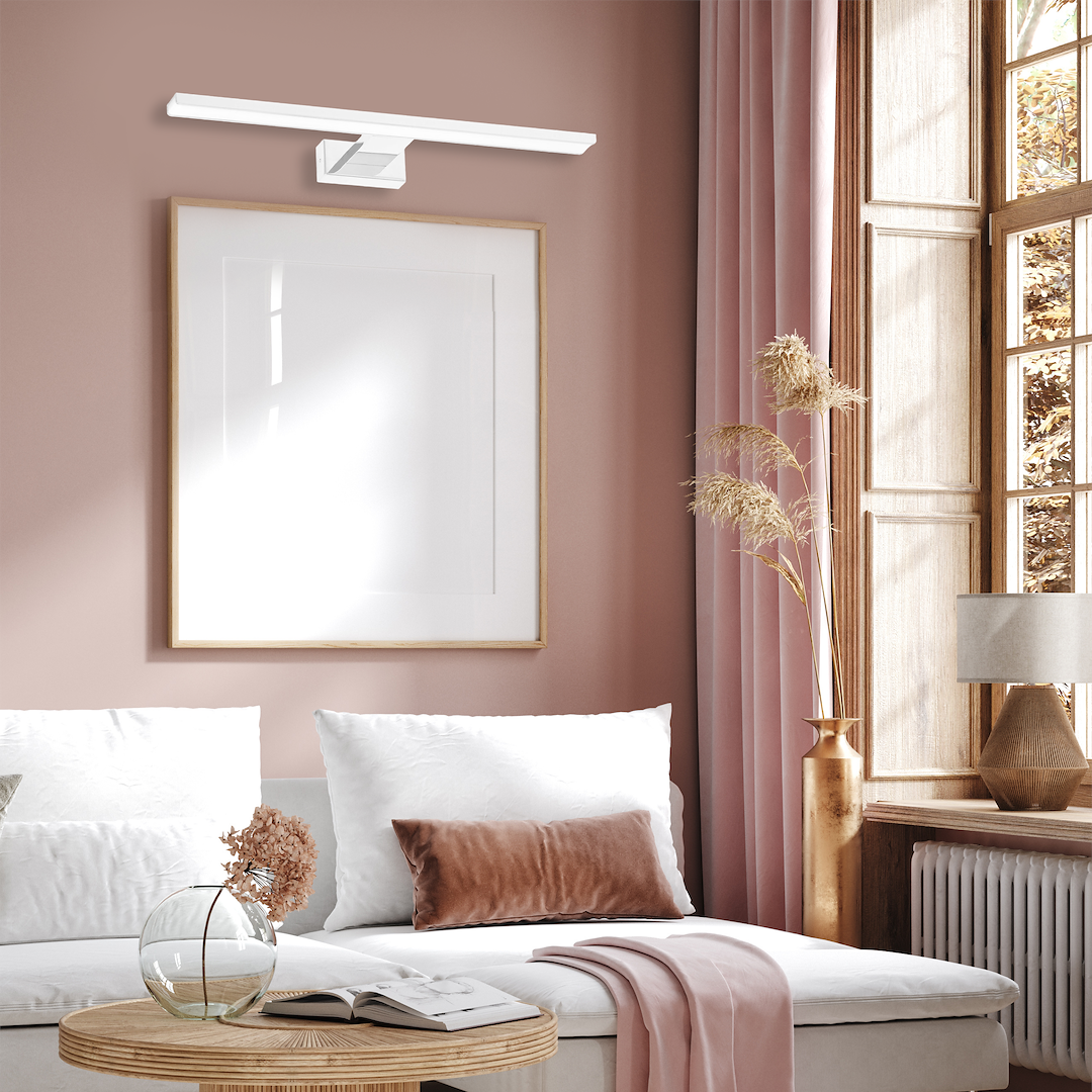 Aplica Milagro Shine LED 13.8W 966lm 4000K 230V White Metal & Acril IP44 [2]