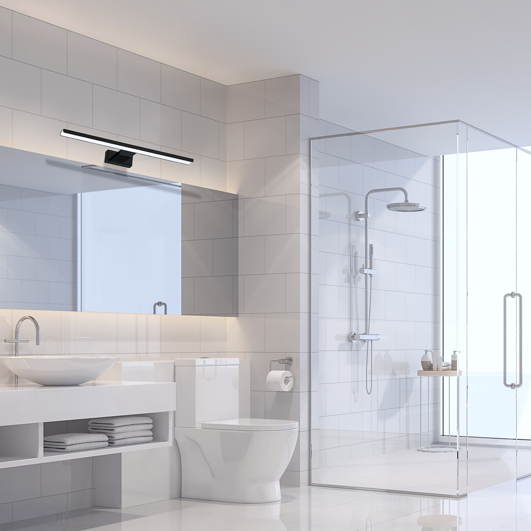 Aplica Milagro Shine LED 13.8W 966lm 4000K 230V Black Metal & Acril IP44 [4]