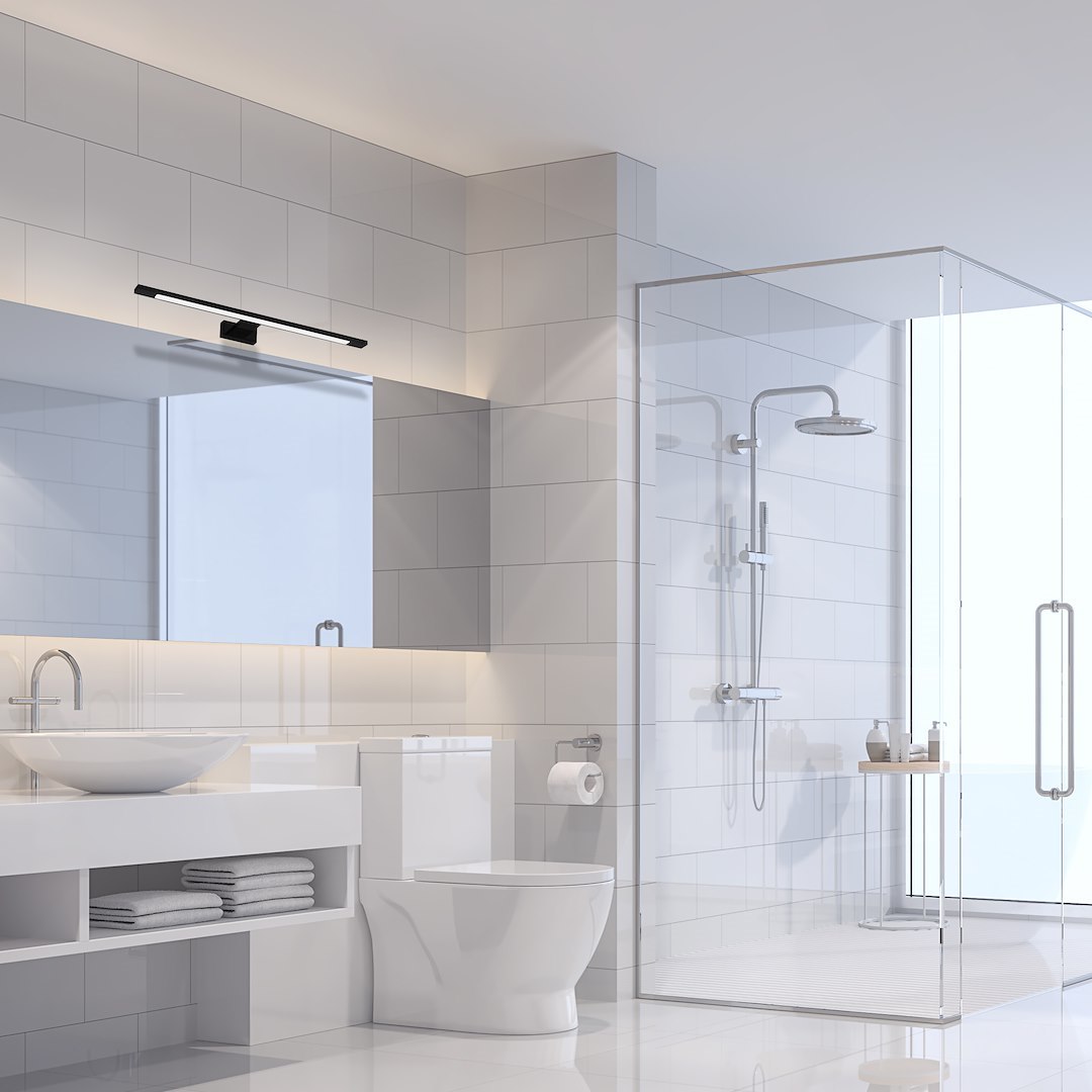 Aplica Milagro Shine LED 12W 840lm 4000K 230V Black Metal & Acril IP44 [4]