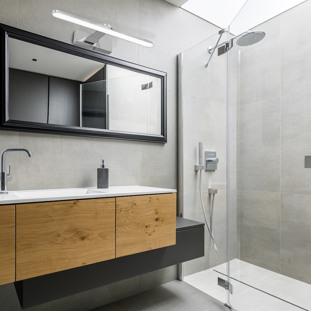 Aplica Milagro Splash LED 8W 560lm 4000K 230V Crom Metal & Plastic IP44 [2]