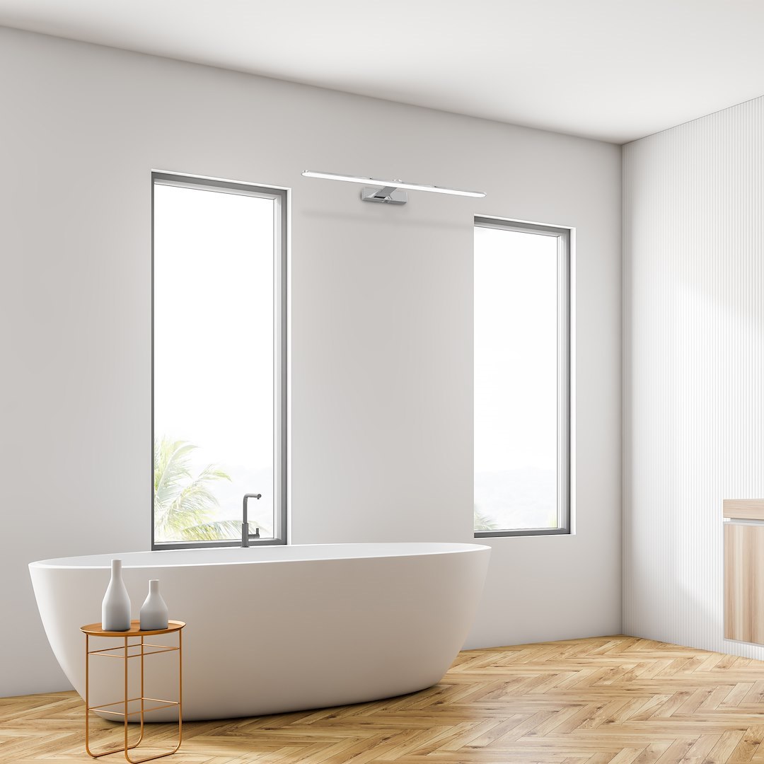 Aplica Milagro Splash LED 12W 840lm 4000K 230V Crom Metal & Plastic IP44 [2]