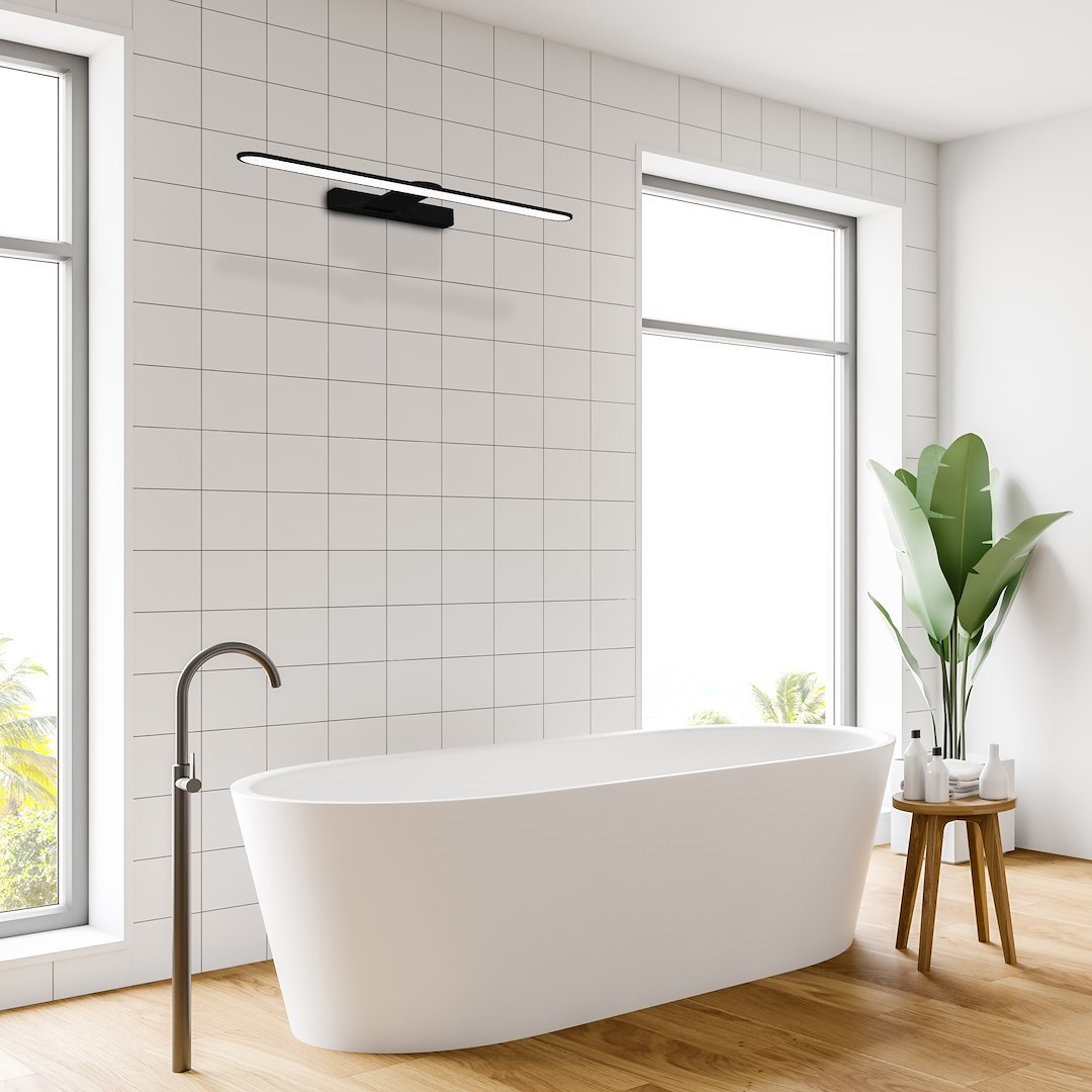 Aplica Milagro Splash LED 8W 560lm 4000K 230V Black Metal & Plastic IP44 [3]