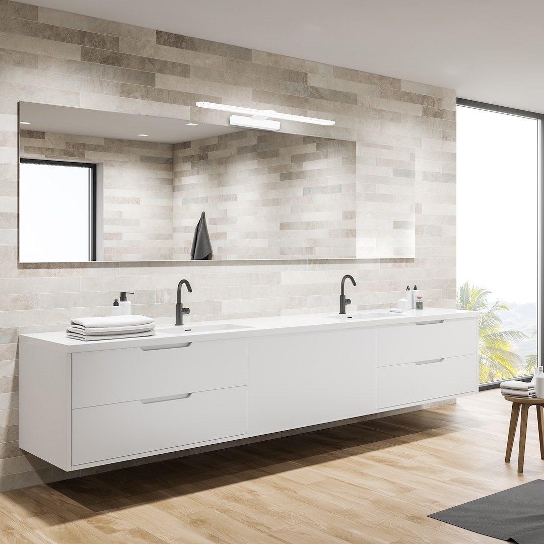 Aplica Milagro Splash LED 8W 560lm 4000K 230V White Metal & Plastic IP44 [3]