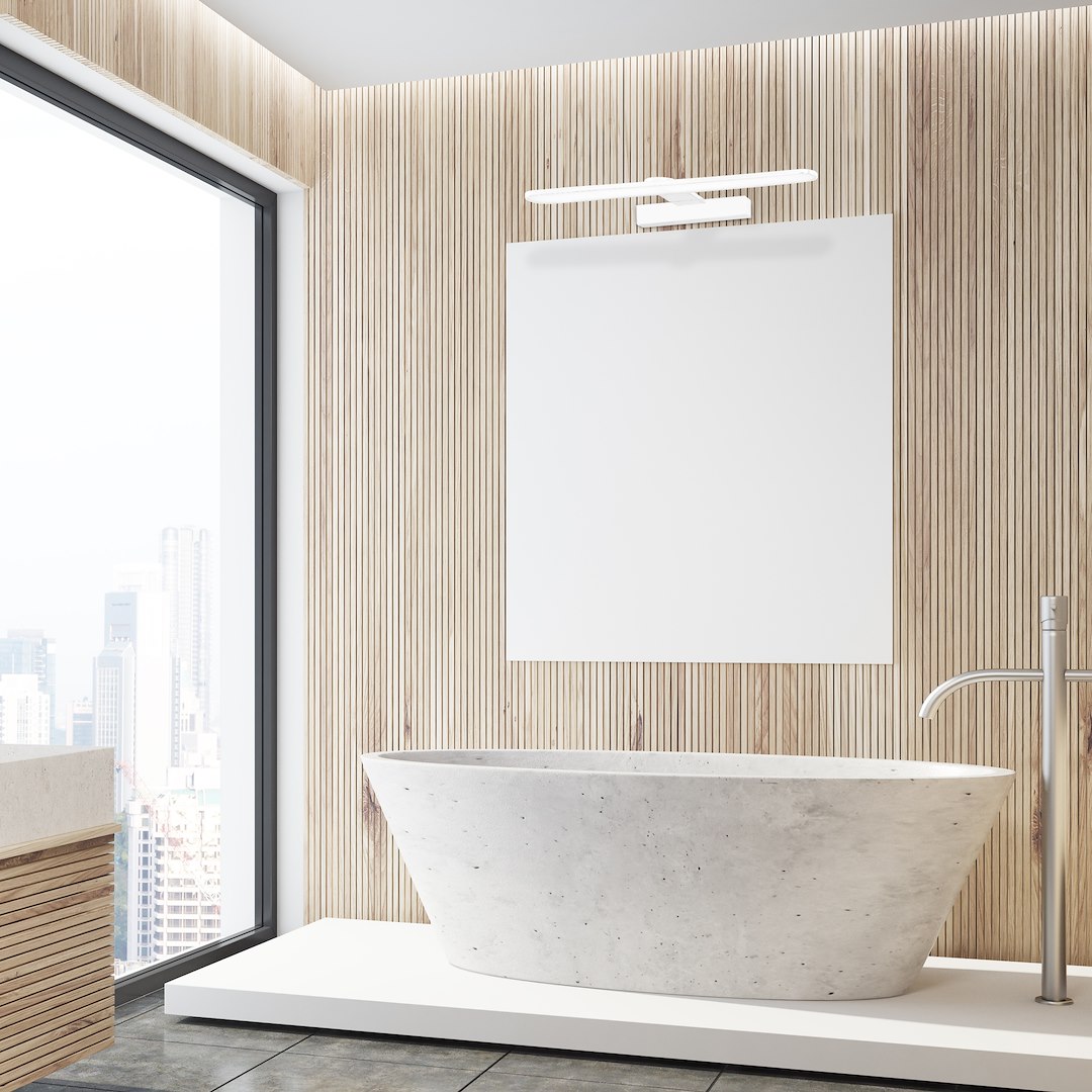 Aplica Milagro Splash LED 8W 560lm 4000K 230V White Metal & Plastic IP44 [5]