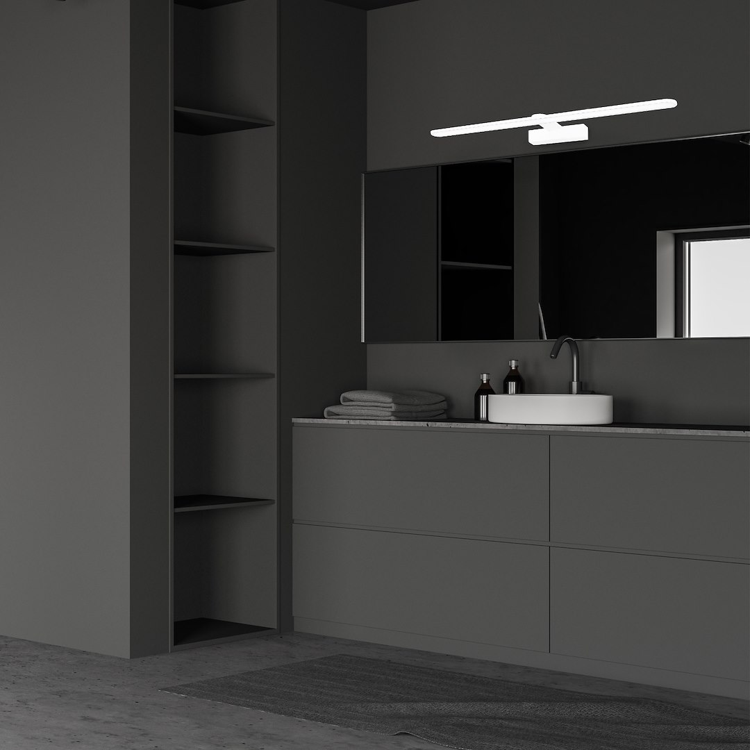 Aplica Milagro Splash LED 12W 840lm 4000K 230V White Metal & Plastic IP44 [2]