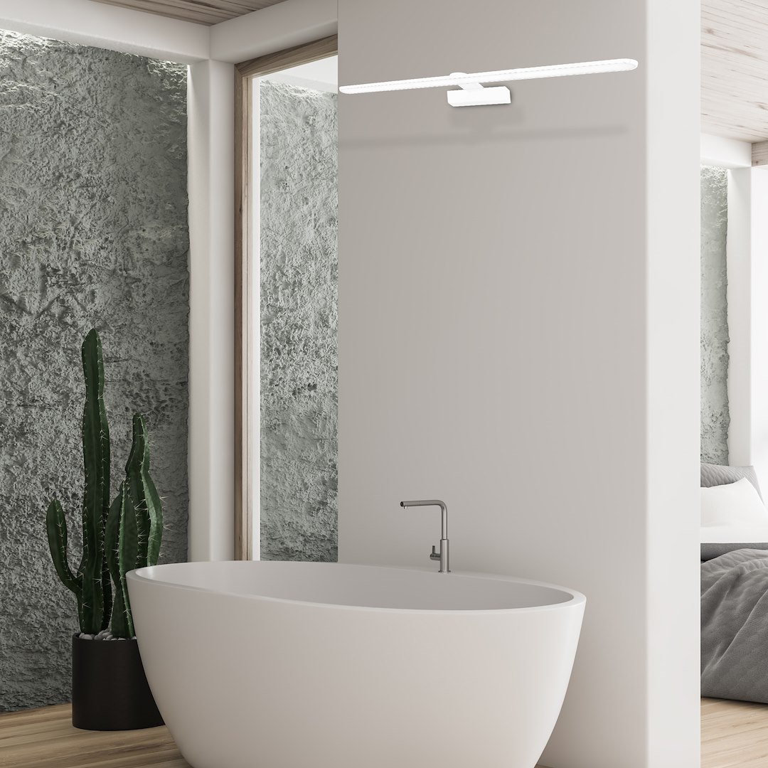 Aplica Milagro Splash LED 12W 840lm 4000K 230V White Metal & Plastic IP44 [3]