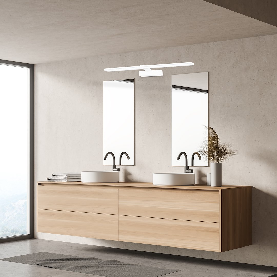 Aplica Milagro Splash LED 12W 840lm 4000K 230V White Metal & Plastic IP44 [5]