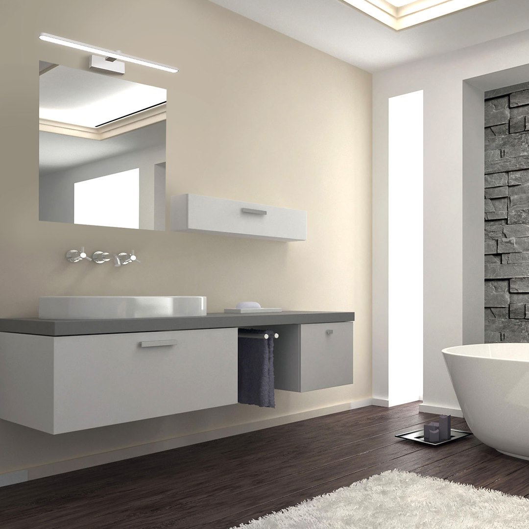 Aplica Milagro Splash LED 12W 840lm 4000K 230V White Metal & Plastic IP44 [8]