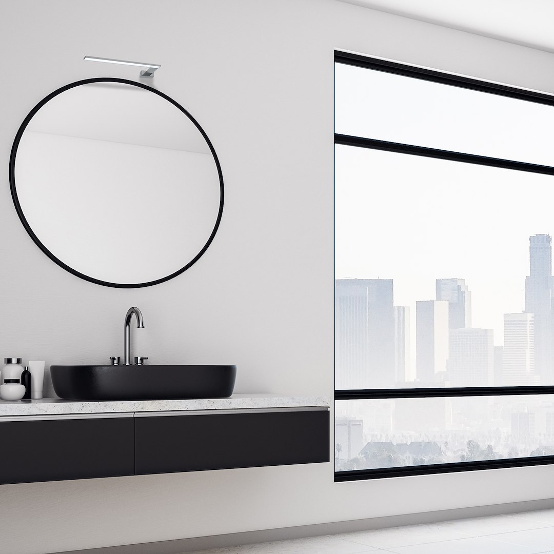 Aplica Milagro Shine LED 11W 770lm 4000K 230V Crom Metal & Acril IP44 [4]