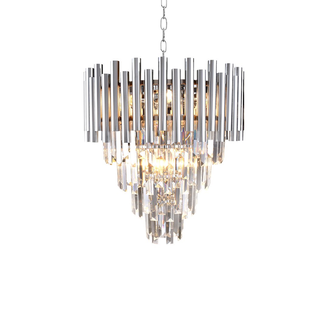 Candelabru Milagro Madison  9xE14 40W   230V/50Hz Chrome Metal & Cristal IP20 [2]