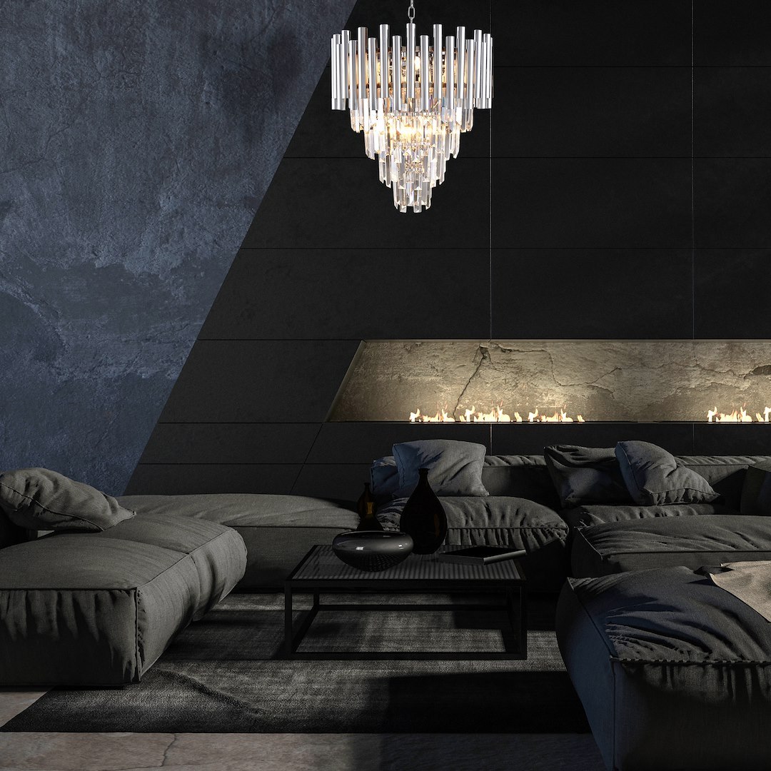 Candelabru Milagro Madison  9xE14 40W   230V/50Hz Chrome Metal & Cristal IP20 [7]