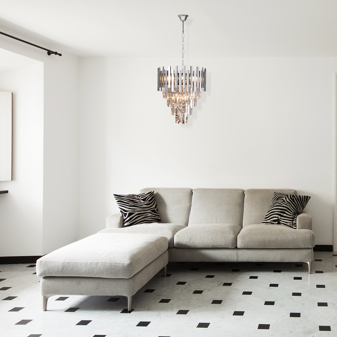 Candelabru Milagro Aspen  9xE14 40W   230V/50Hz Chrome Metal & Cristal IP20 [4]