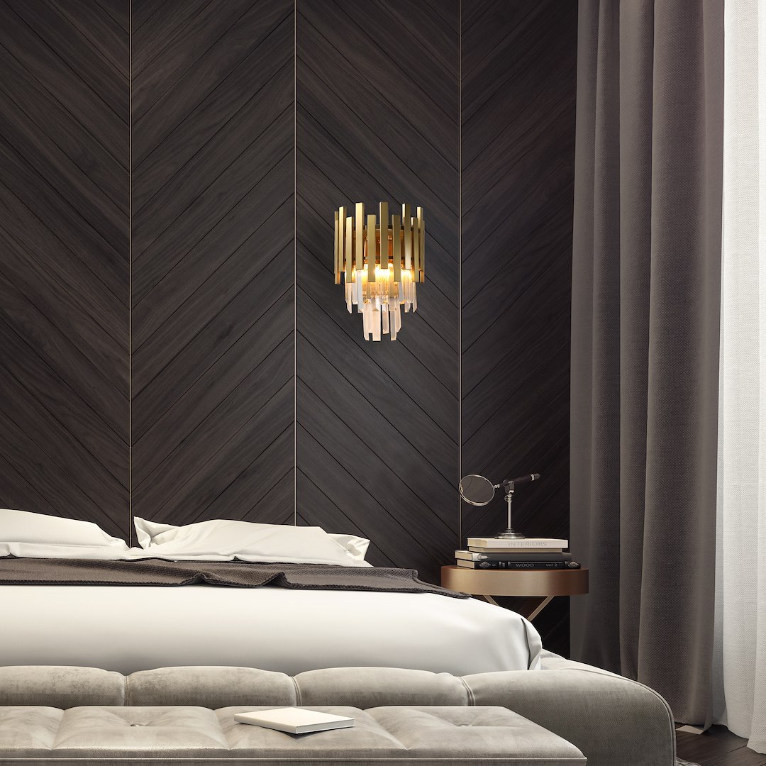 Aplică Milagro Aspen  2xE14 40W   230V/50Hz Gold Metal & Cristal IP20 [3]