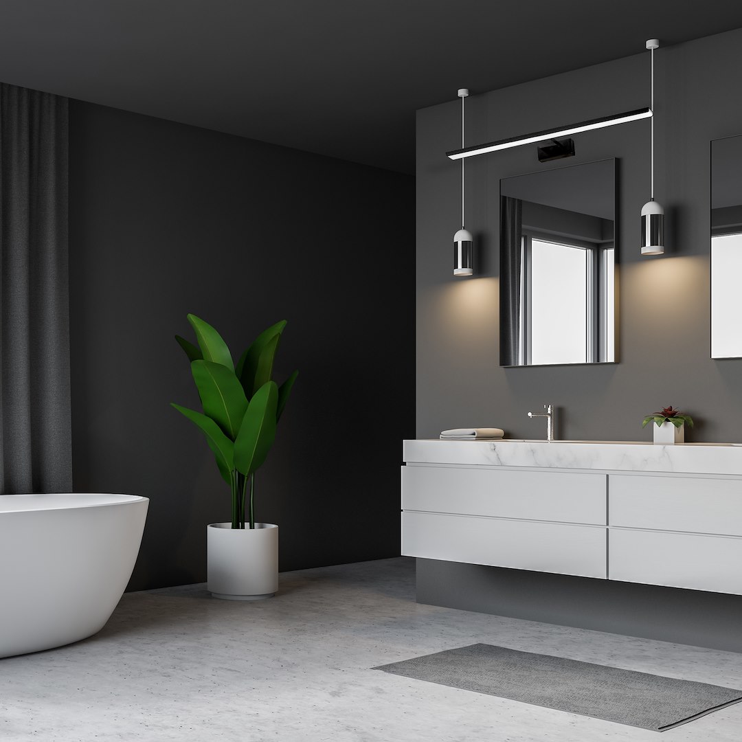 Aplica Milagro Shine LED 15W 1050lm 4000K 230V Black Metal & Acril IP44 [5]