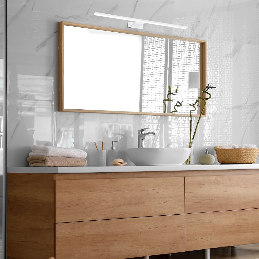 Aplica Milagro Shine LED 15W 1050lm 4000K 230V White Metal & Acril IP44 [3]