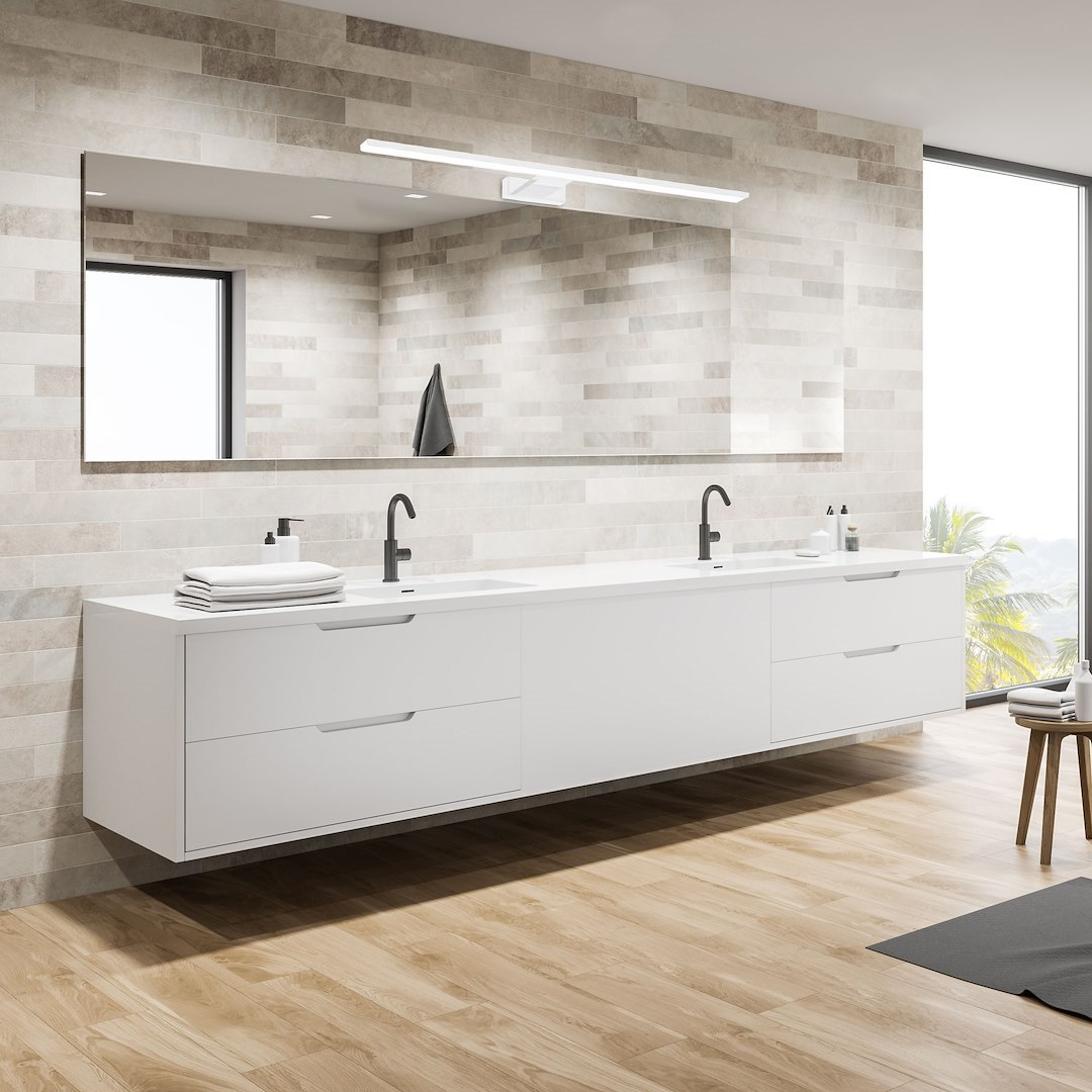 Aplica Milagro Shine LED 15W 1050lm 4000K 230V White Metal & Acril IP44 [4]