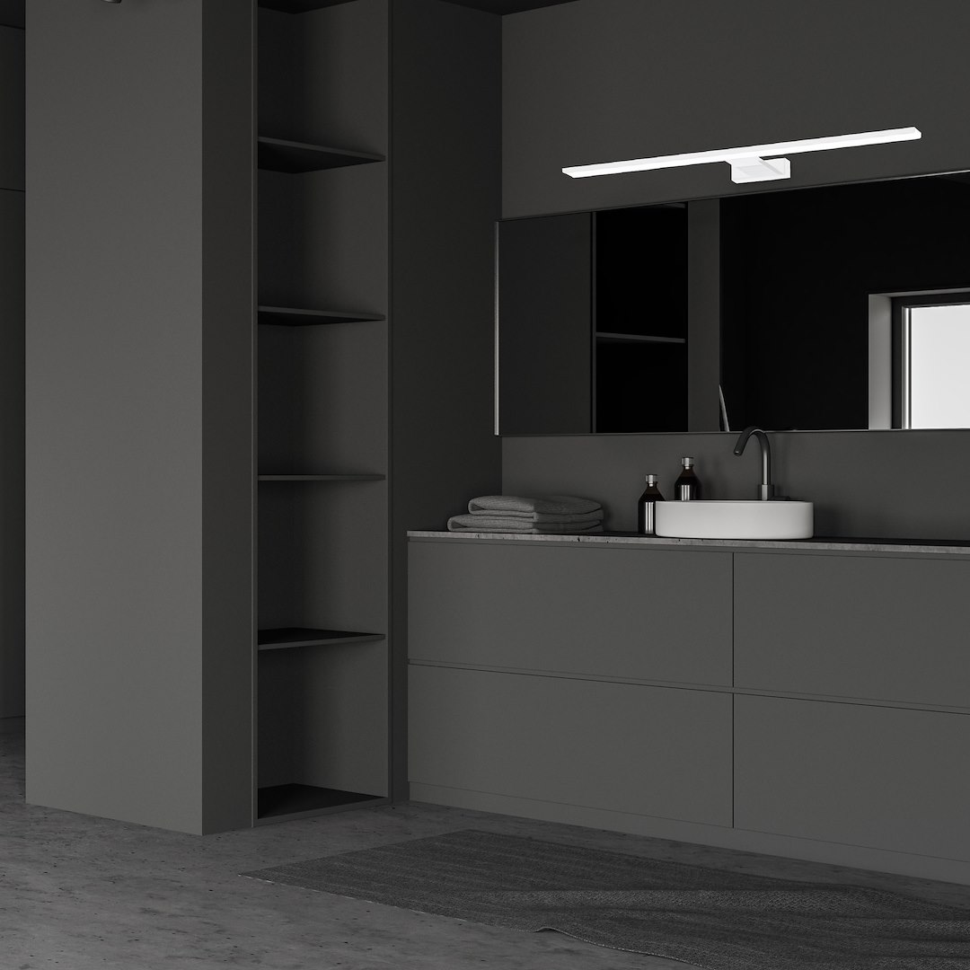 Aplica Milagro Shine LED 15W 1050lm 4000K 230V White Metal & Acril IP44 [5]