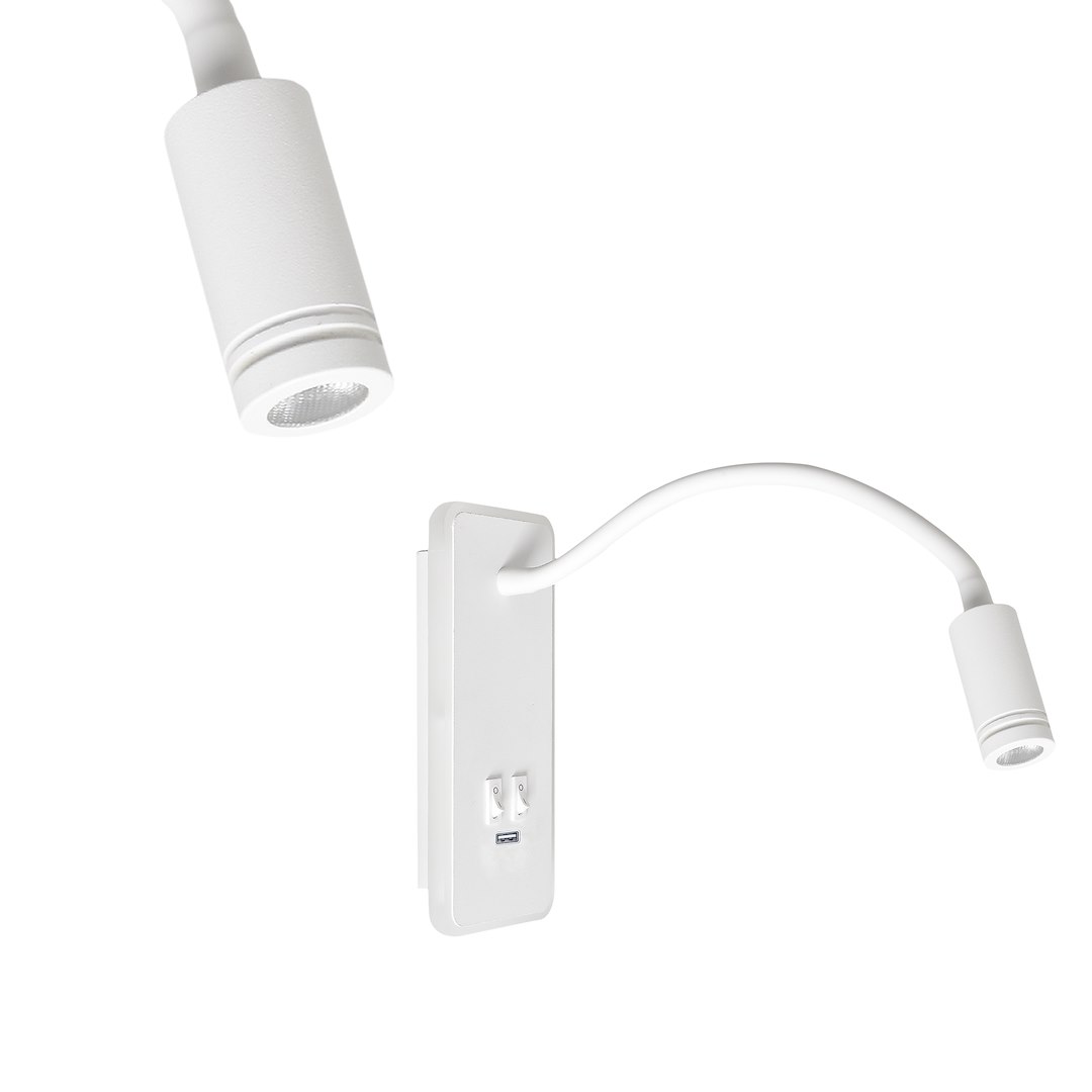 Aplice - Aplica Milagro Base LED 8W.2W 630lm 4000K 230V White Metal & Acril IP20