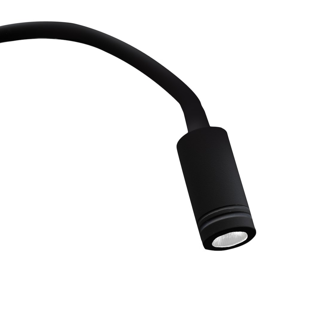 Aplica Milagro Base LED 8W.2W 630lm 4000K 230V Black Metal & Acril IP20 [5]