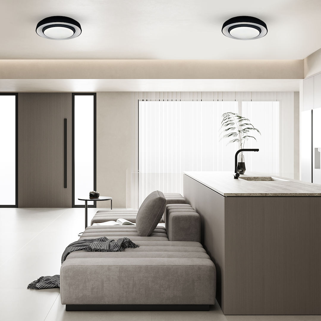 Plafoniera Milagro Naomi Smart LED 24W 1680lm 3000K/6000K/RGB 230V Black Metal & Plastic IP20 [5]