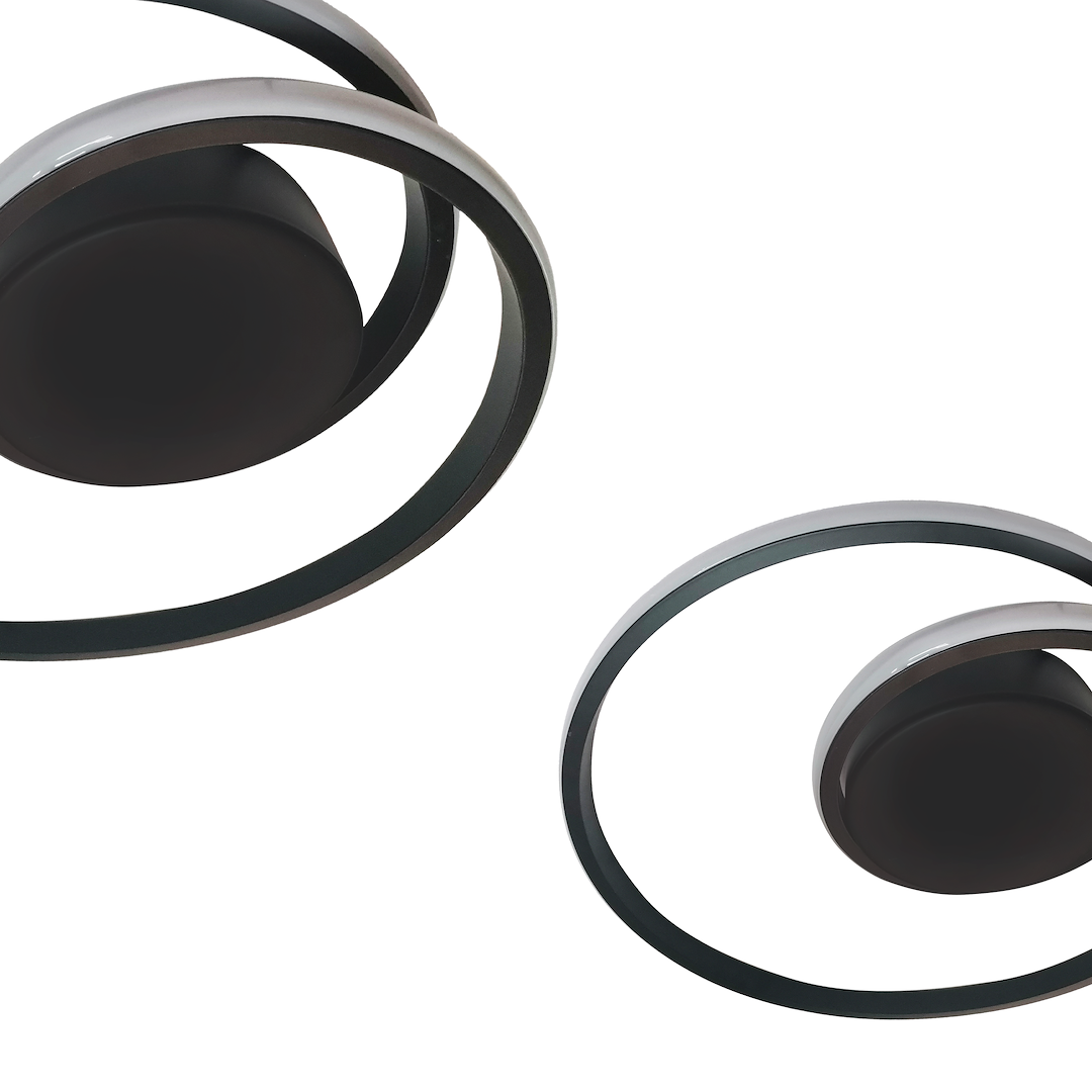 ILUMINAT - Plafoniera Milagro Fantasy LED 30W 1800 lm 4000K 230V Black Metal & Acril IP20