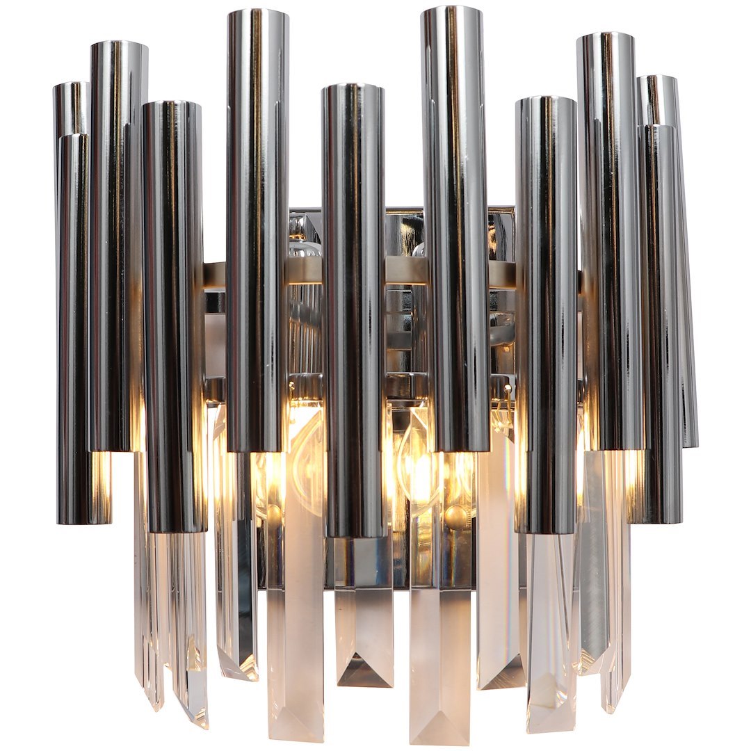 Aplică Milagro Madison  2xE14   230V/50Hz Chrome Metal & Cristal IP20 [1]