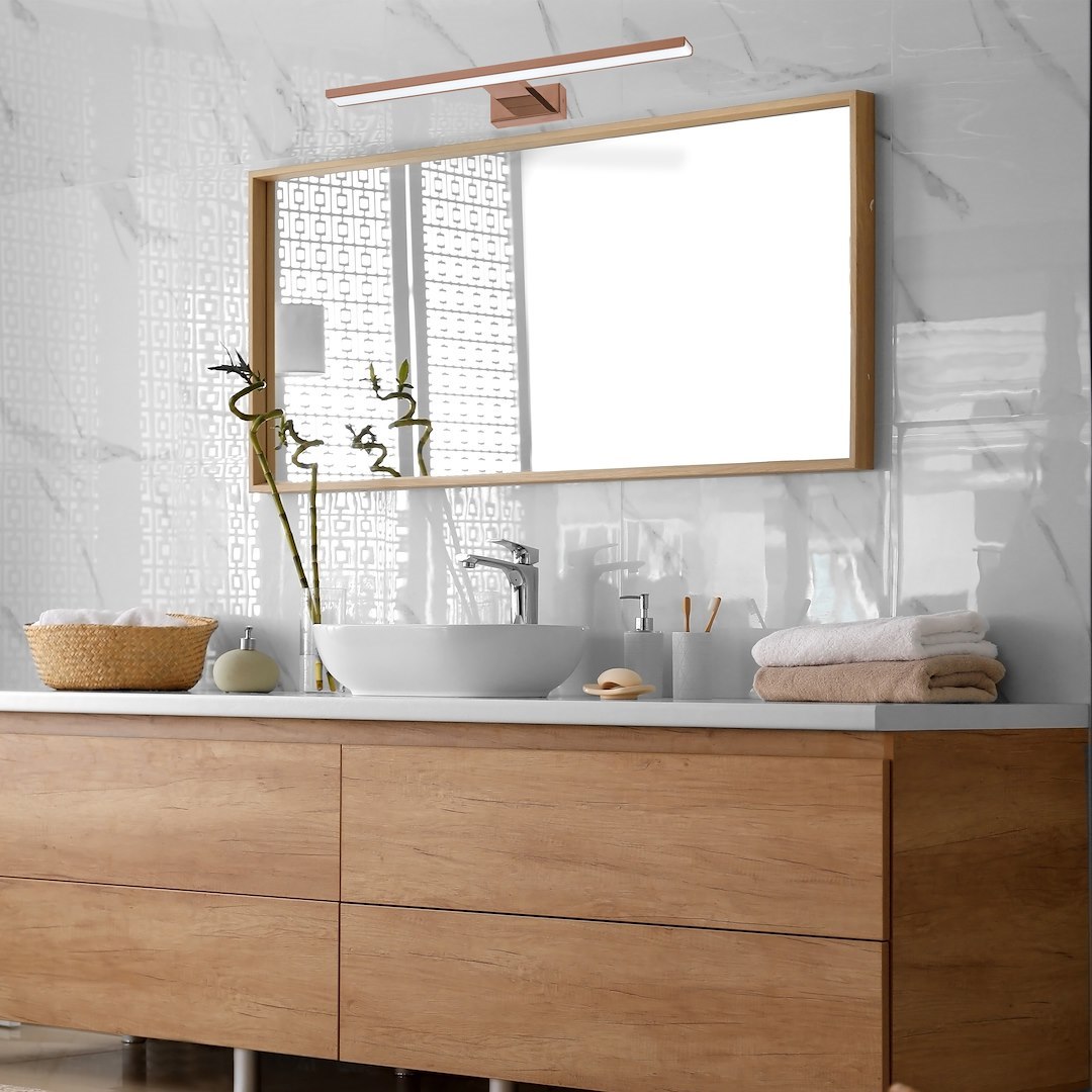 Aplica Milagro Shine LED 13.8W 966 lm 4000K 230V Brass Metal & Acril IP44 [3]