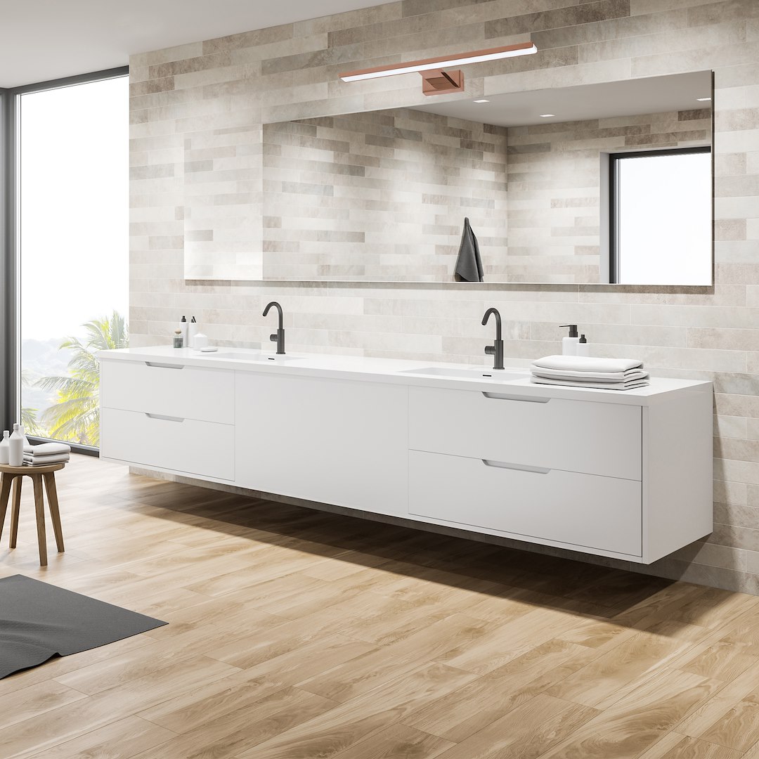 Aplica Milagro Shine LED 13.8W 966 lm 4000K 230V Brass Metal & Acril IP44 [4]