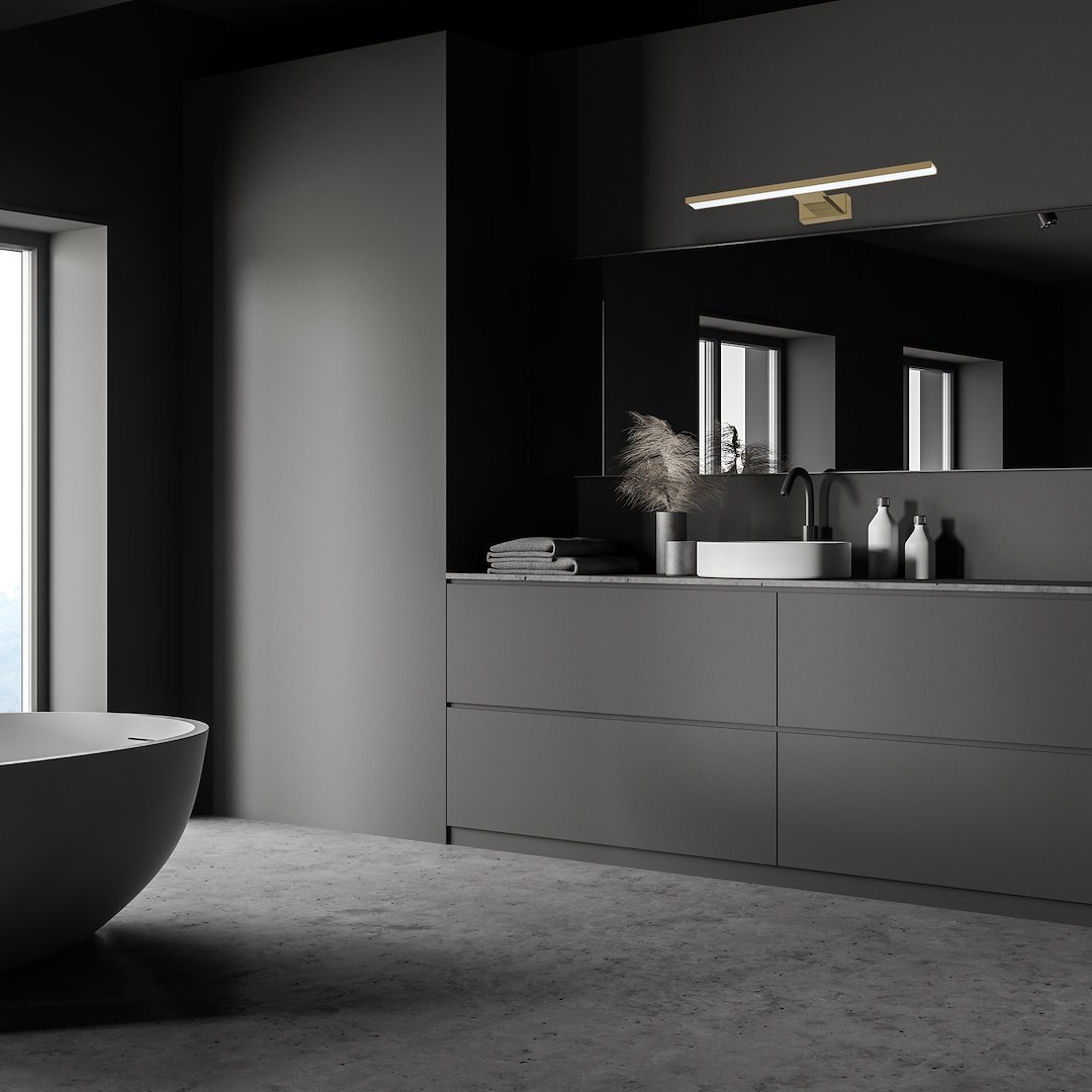 Aplica Milagro Shine LED 13.8W 966 lm 4000K 230V Brass Metal & Acril IP44 [4]