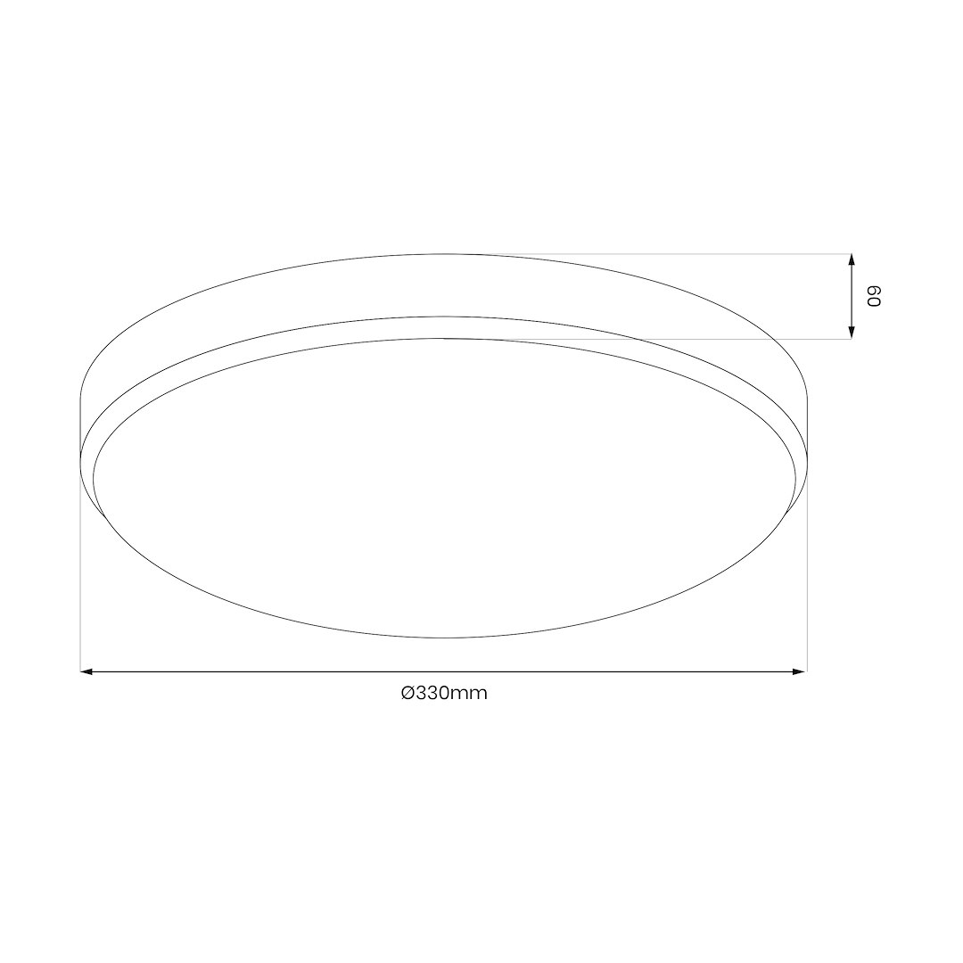 Plafoniera Milagro Maya LED 15W 1650lm 4000K 230V Black Metal & Plastic IP44 [8]