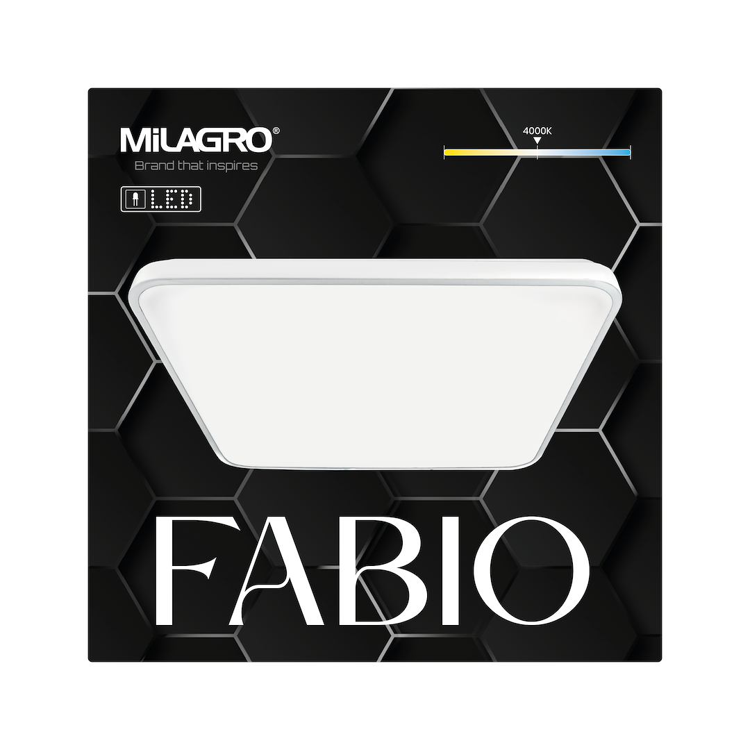 Plafoniera Milagro Fabio LED 35W 3100 lm 4000K 230V White Metal & Plastic IP20 [5]