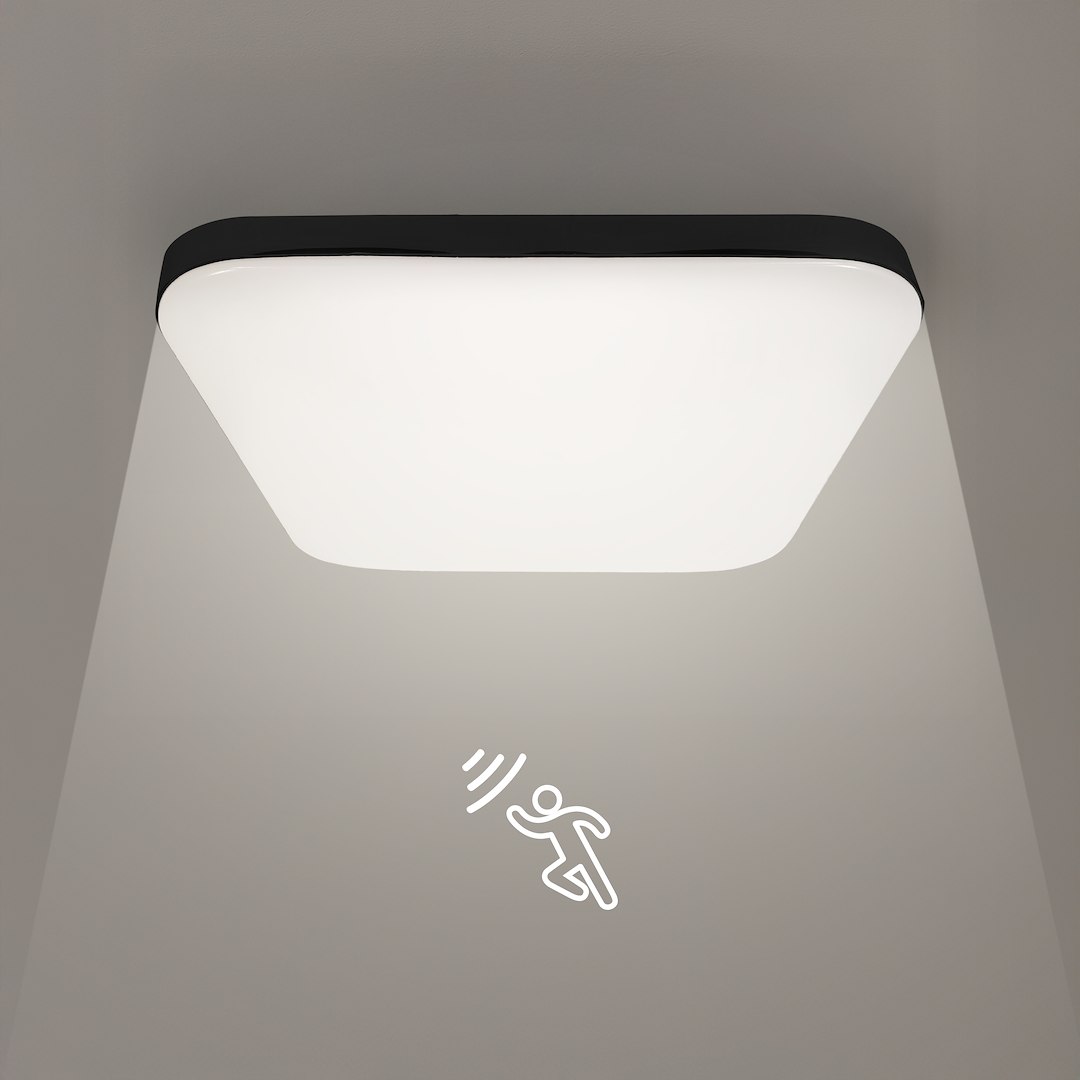 Plafoniera Milagro Nemo LED 16W 1690lm 4000K 230V Black Metal & Plastic IP44 [4]