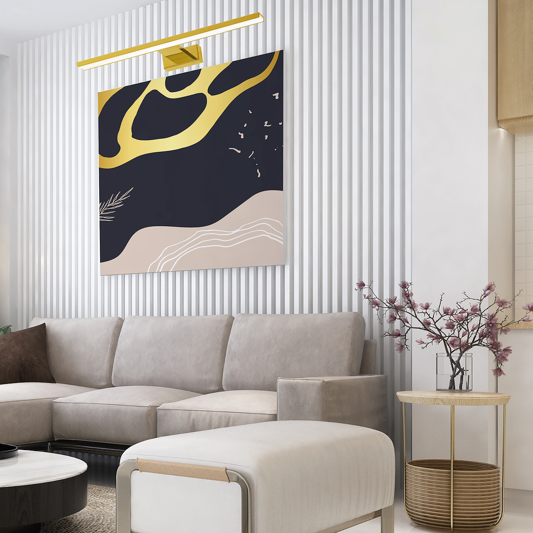 Aplica Milagro Pinto LED 12W 750lm 3000K 230V Gold Metal & Plastic IP20 [2]