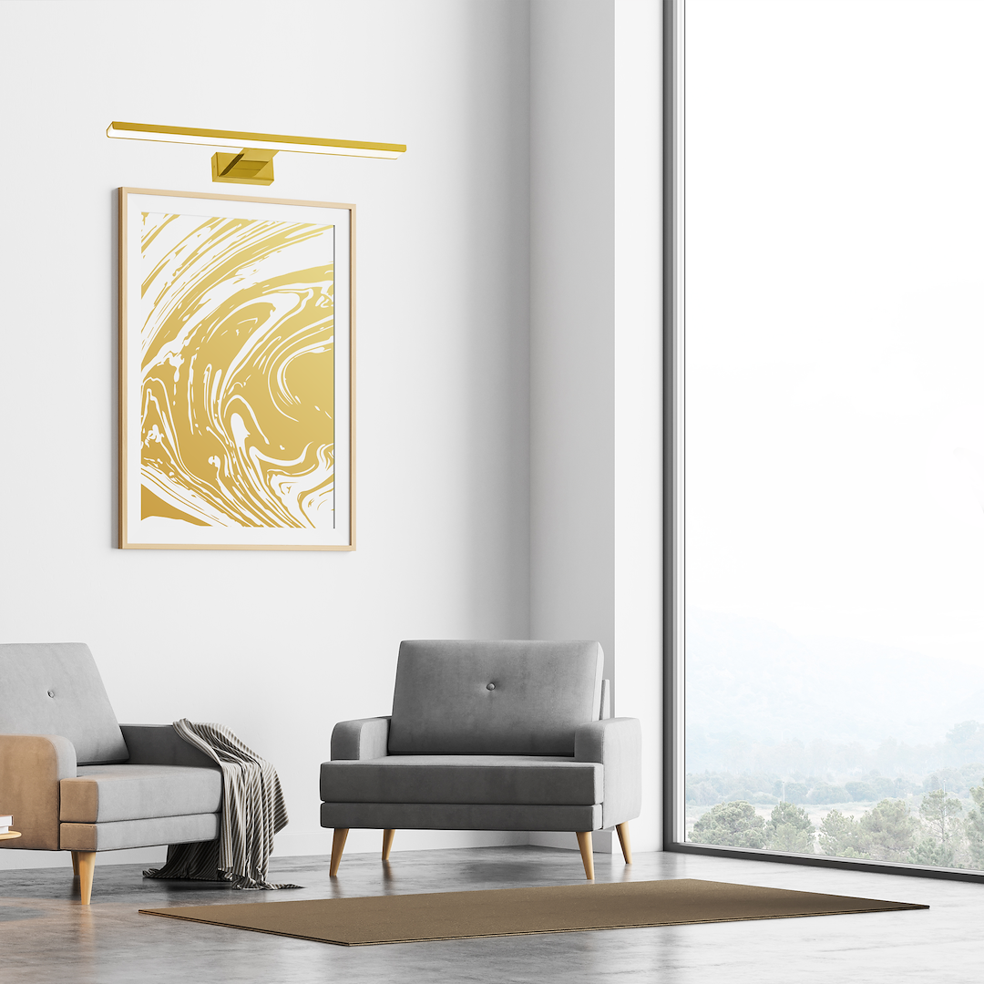 Aplica Milagro Pinto LED 12W 750lm 3000K 230V Gold Metal & Plastic IP20 [3]