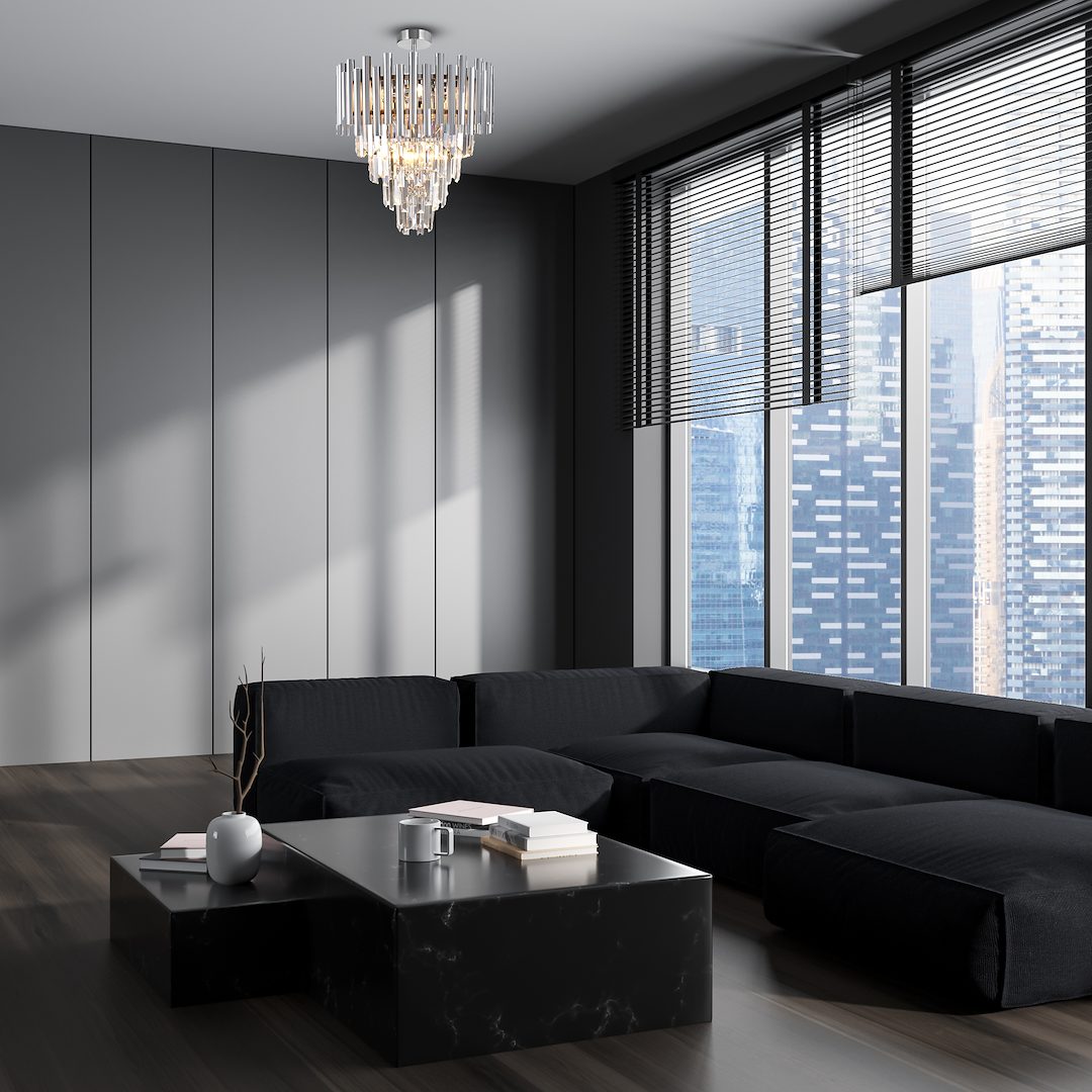 Lustră Milagro Madison  9xE14 40W   230V/50Hz Chrome Metal & Cristal IP20 [3]