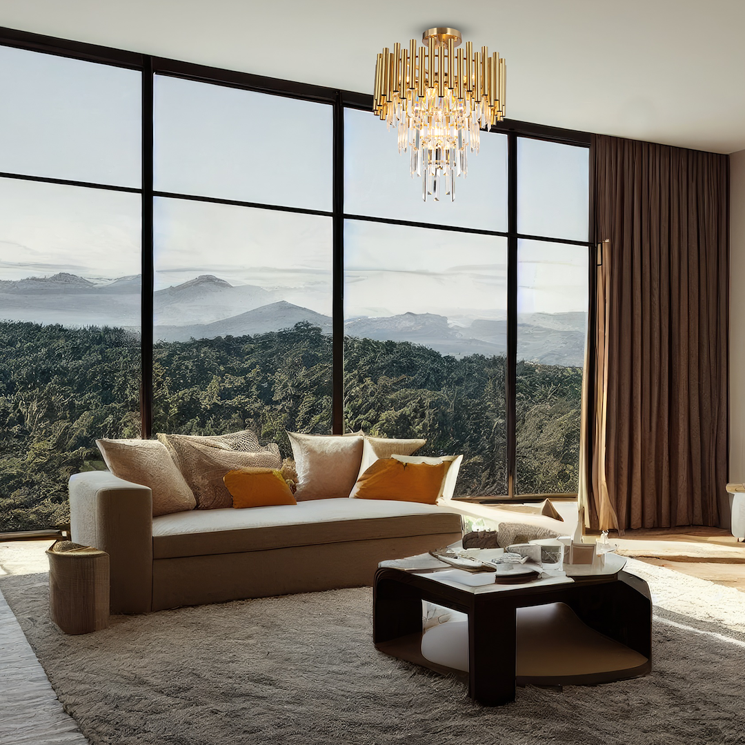 Lustră Milagro Madison  9xE14 40W   230V/50Hz Gold Metal & Cristal IP20 [2]