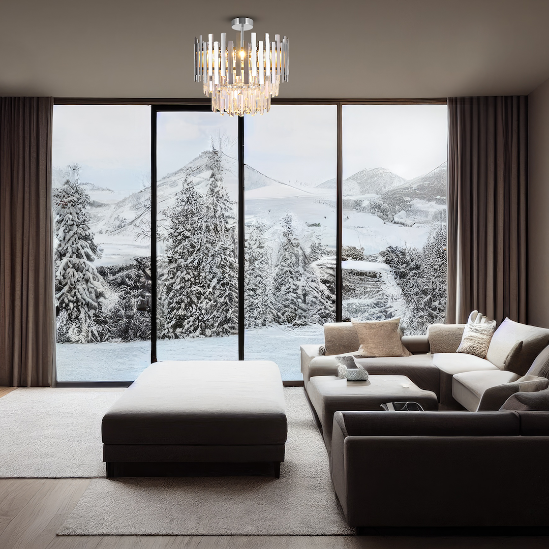 Plafonieră Milagro Aspen   6xE14 40W   230V/50Hz Chrome Metal & Cristal IP20 [1]