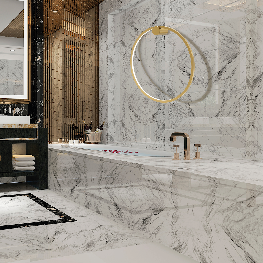 Aplica Milagro Saturno LED 25W 1400lm 4000K 230V Gold Aluminiu & Plastic IP44 [1]